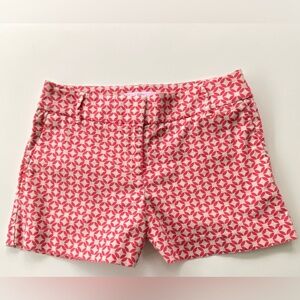 LOFT The Riviera Short, Textured Flat Front High-Waist Shorts Size: 0